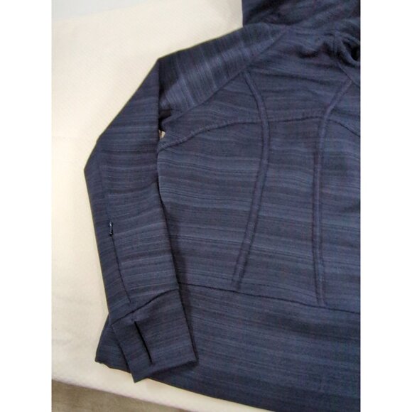 Athleta Hoodie Women's Medium Full Zip Blue Sweatshirt Long Sleeve - Picture 9 of 9